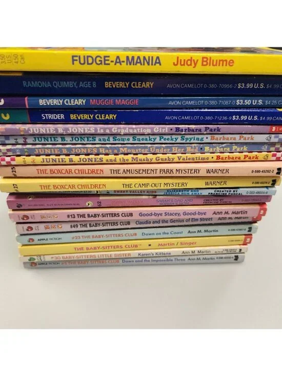 Lot of 90s Chapter Books- Baby-Sitters Junie B Boxcar Children Cleary Judy Blume - Picture 2 of 6